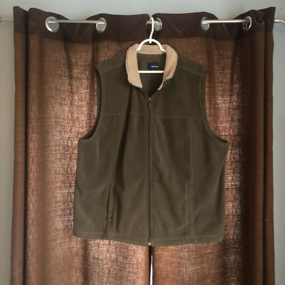 Basic Editions Zip Up Fleece Vest